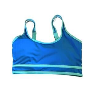 BMJL Women’s Blue Green Sports Bra With Adjustable Straps Size B NWT